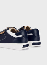 Load image into Gallery viewer, Navy Slick Sneaker
