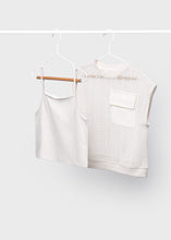Load image into Gallery viewer, Ivory 2-Piece Knit Top With Tank Set