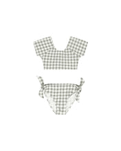 Load image into Gallery viewer, Eucalyptus Check Cropped Rashguard Set