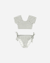Load image into Gallery viewer, Eucalyptus Check Cropped Rashguard Set