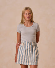 Load image into Gallery viewer, Ocean Stripe Denim Mini Skirt