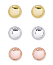 Load image into Gallery viewer, 3-Piece Ball Studs Earring Set