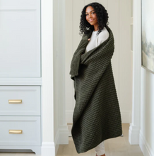 Load image into Gallery viewer, Waffle Knit Throw Blanket