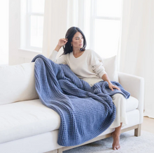 Load image into Gallery viewer, Waffle Knit Throw Blanket