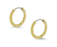 Load image into Gallery viewer, Gold Tubular Pierced Earrings