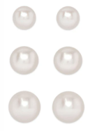 Load image into Gallery viewer, Graduated Freshwater Pearls Stud Set In Sterling Silver
