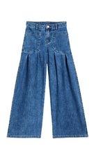Load image into Gallery viewer, Wide Leg Utility Pocket Girl's Jean