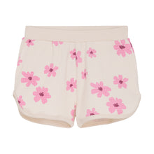 Load image into Gallery viewer, Pink Flower Waffle Shorts
