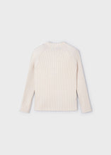 Load image into Gallery viewer, Cream Ribbed Mock Neck Long Sleeve
