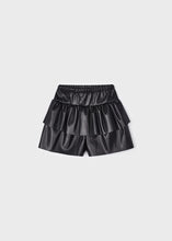 Load image into Gallery viewer, Faux Leather Tiered Shorts
