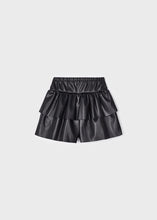 Load image into Gallery viewer, Faux Leather Tiered Shorts

