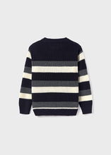 Load image into Gallery viewer, Dark Navy Stripes Knit Sweater
