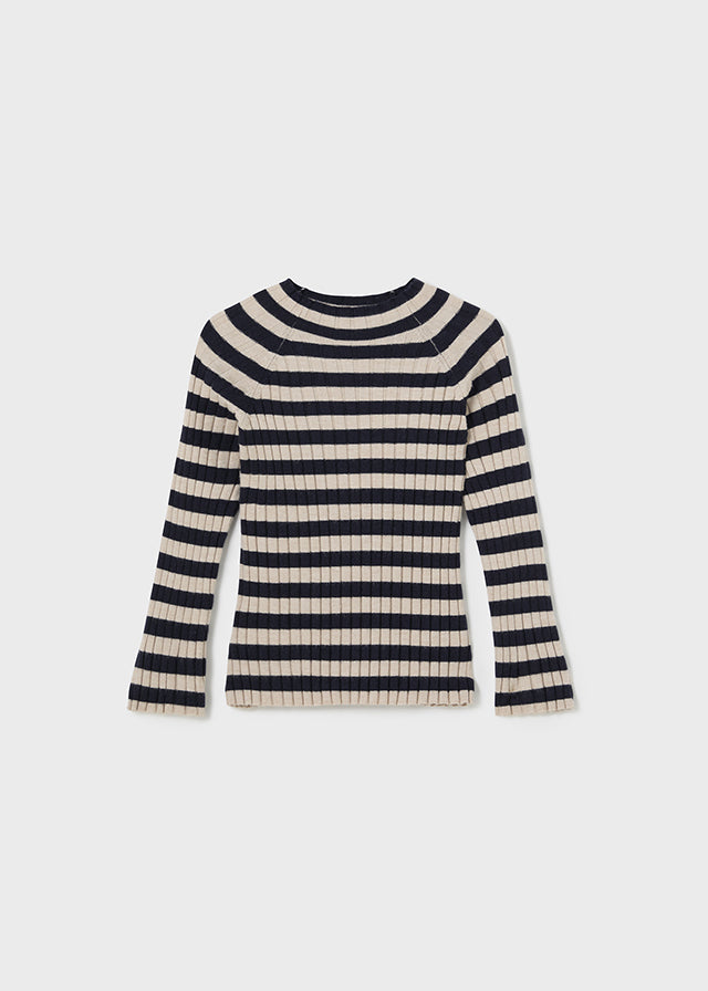 Stripped Ribbed Sweater