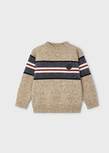 Load image into Gallery viewer, Heathered Oat Striped Sweater
