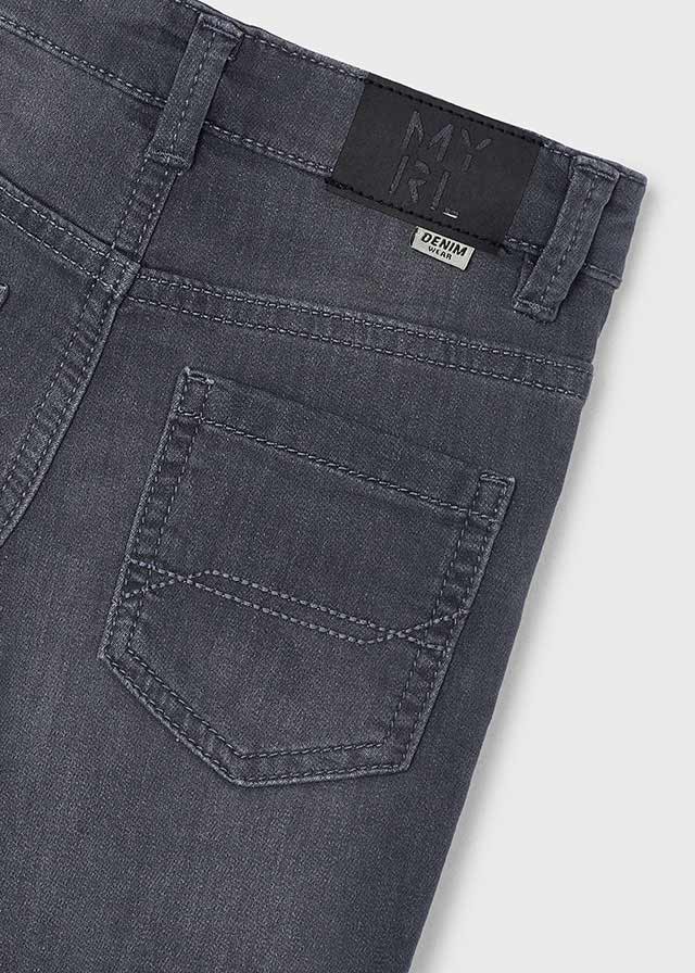 Blue Black Slim Fit Boy Jean