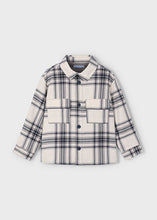 Load image into Gallery viewer, Grey/White Plaid Overshirt
