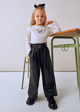 Load image into Gallery viewer, Black Leatherette Belted Pant
