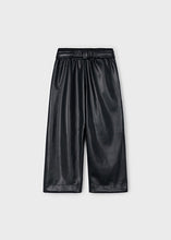 Load image into Gallery viewer, Black Leatherette Belted Pant
