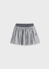 Load image into Gallery viewer, Silver Pleated Twirly Skirt
