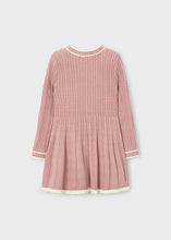 Load image into Gallery viewer, Rose/Cream Girl&#39;s Knitted Dress
