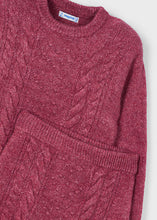 Load image into Gallery viewer, Cherry Knit Sweater And Skirt Set
