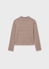 Load image into Gallery viewer, Rose Stripped Mock Neck Sweater
