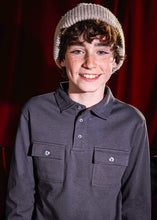 Load image into Gallery viewer, Long Sleeve Polo In Shadow Grey
