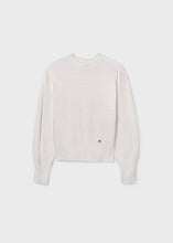 Load image into Gallery viewer, Faux Fur Ecru Sweater
