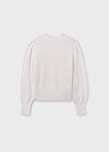 Load image into Gallery viewer, Faux Fur Ecru Sweater
