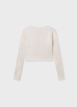 Load image into Gallery viewer, Ecru Rib Knit Sweater
