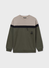 Load image into Gallery viewer, Black/Beige/Olive Block Sweater
