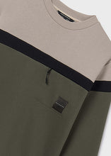 Load image into Gallery viewer, Black/Beige/Olive Block Sweater
