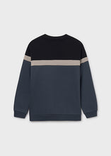 Load image into Gallery viewer, Black/Beige/Blue Block Sweater

