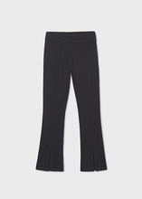 Load image into Gallery viewer, Turned Waistband Flared Legging In Black
