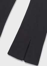 Load image into Gallery viewer, Turned Waistband Flared Legging In Black
