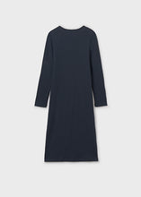 Load image into Gallery viewer, Slate Ribbed Knit Midi Dress
