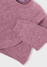 Load image into Gallery viewer, Plum Criss Cross Knitted Sweater
