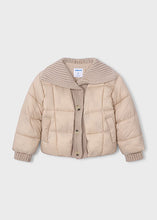 Load image into Gallery viewer, Girl's Ribbed Puffer Jacket
