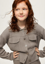 Load image into Gallery viewer, Girl's Knitted Jacket With Pockets
