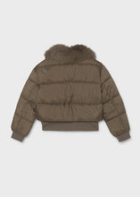 Load image into Gallery viewer, Cropped Faux Fur Puffer Jacket
