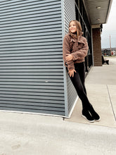 Load image into Gallery viewer, Mocha Sherpa Jacket
