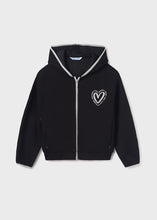 Load image into Gallery viewer, Black Heart Hooded Jacket
