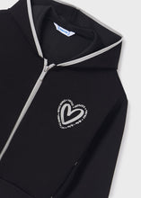 Load image into Gallery viewer, Black Heart Hooded Jacket
