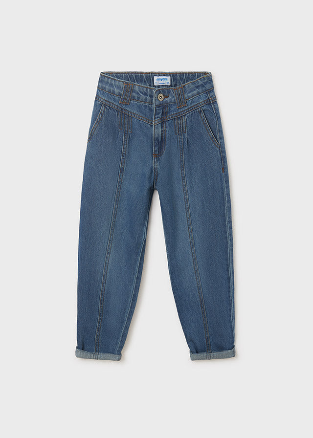 Medium Wash Front Stitch Denim