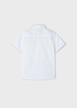 Load image into Gallery viewer, White Short Sleeve Collared Button Up
