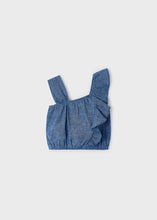 Load image into Gallery viewer, Chambray Flutter Tank
