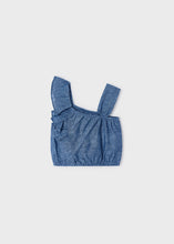 Load image into Gallery viewer, Chambray Flutter Tank
