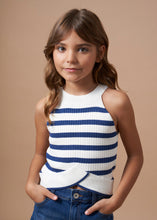 Load image into Gallery viewer, Navy Stripe Knit Tank
