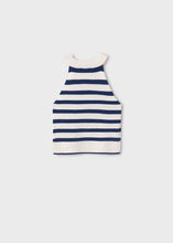 Load image into Gallery viewer, Navy Stripe Knit Tank
