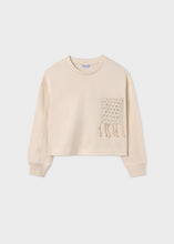 Load image into Gallery viewer, Natural Fringe Pocket pullover
